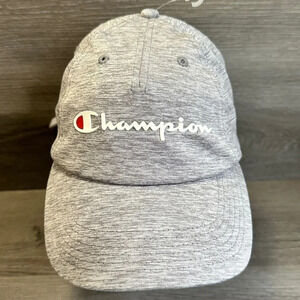 Champion StrapBack Dad Hat Gray/Red/Blue